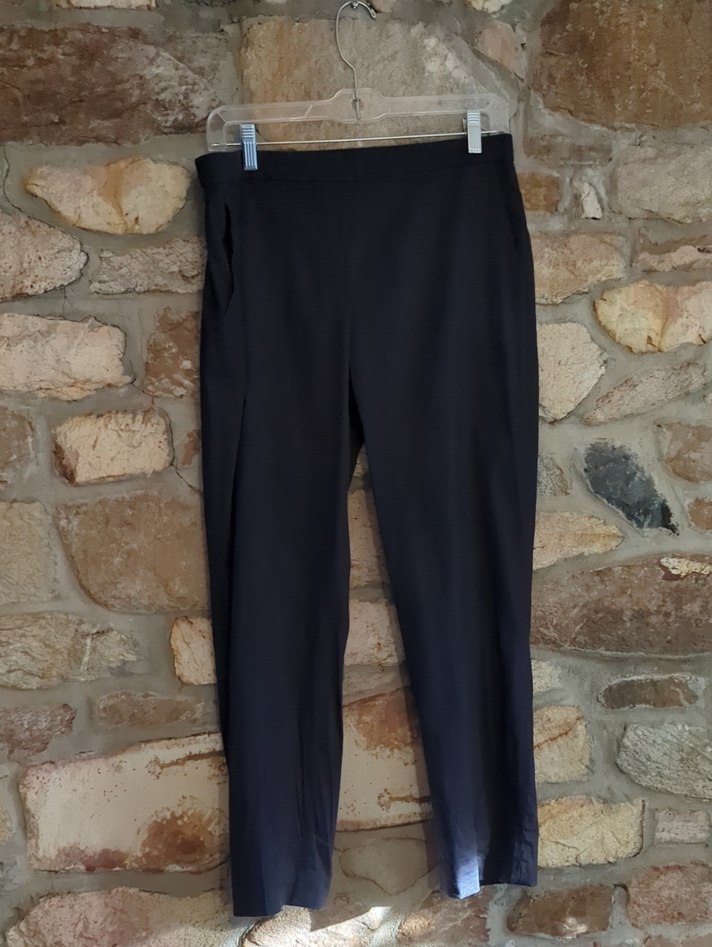 Theory Linen Blend Cropped Pants